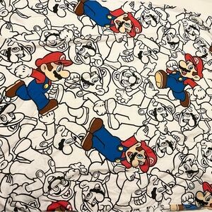 Super Mario Full Flat Sheet 81” x 57”